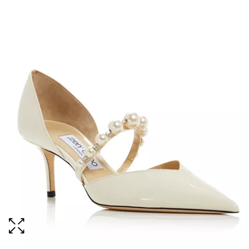Jimmy Choo Women's Aurelie 65 d'Orsay Pumps - white/latte